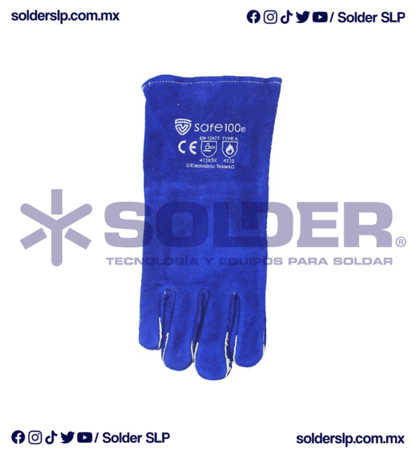 Careta Electrónica ESAB SWARM A20 + Guantes Afelpados Azul Safe 100 - Imagen 7