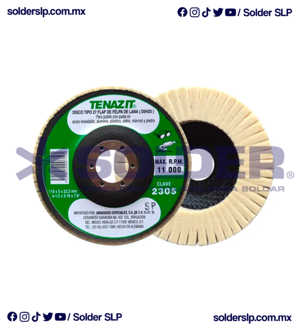 DISCO DE FELPA TIPO 27 COD. AUS 2305