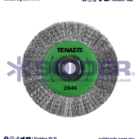 CEPILLO DE ALAMBRE DE INOX 4# MULTIROSCA COD. AUS 2846