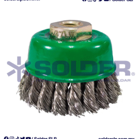 CEPILLO DE ALAMBRE TRENZADO TIPO COPA 75 x 0.356 x MR COD. AUS 967