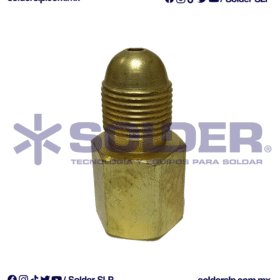 ADAPTADOR DE ACETILENO CORTO CGA 510 PRAX A INF BS 341-1 COD. 02-01