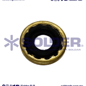 EMPAQUE VULCANIZADO DORADO CON HULE NEGRO YUGO COD 12-07A