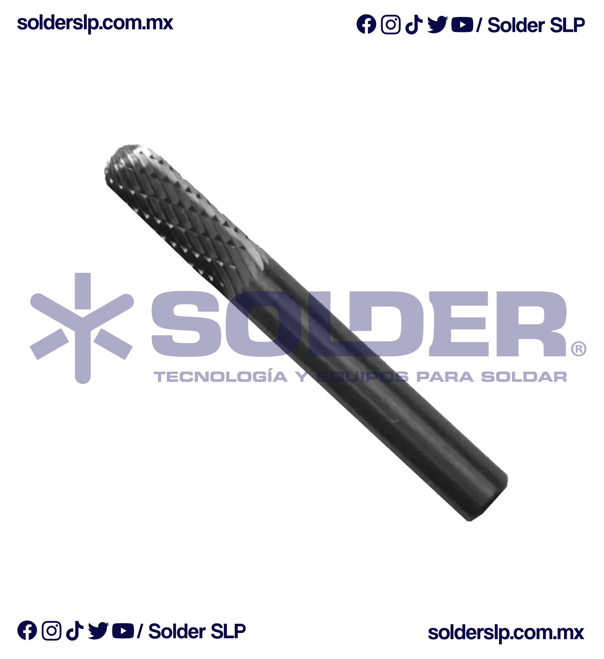 LIMA ROTATIVA DE CARBURO FORMA "C" 1/4 SC1 COD. AUS 105