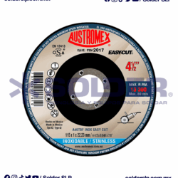 DISCO DE CORTE 4 1/2" PARA INOX COD. AUS 2017