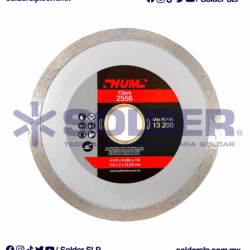 DISCO DE CORTE 4-1/2" RIN CONTINUO DE DIAMANTE COD. AUS 2556