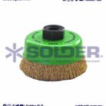 CEPILLO DE ALAMBRE ACERO LATONADO 3"X0.012 COD. AUS 2858
