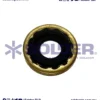 EMPAQUE VULCANIZADO DORADO CON HULE NEGRO YUGO COD 12-07A