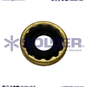 EMPAQUE VULCANIZADO DORADO CON HULE NEGRO YUGO COD 12-07A
