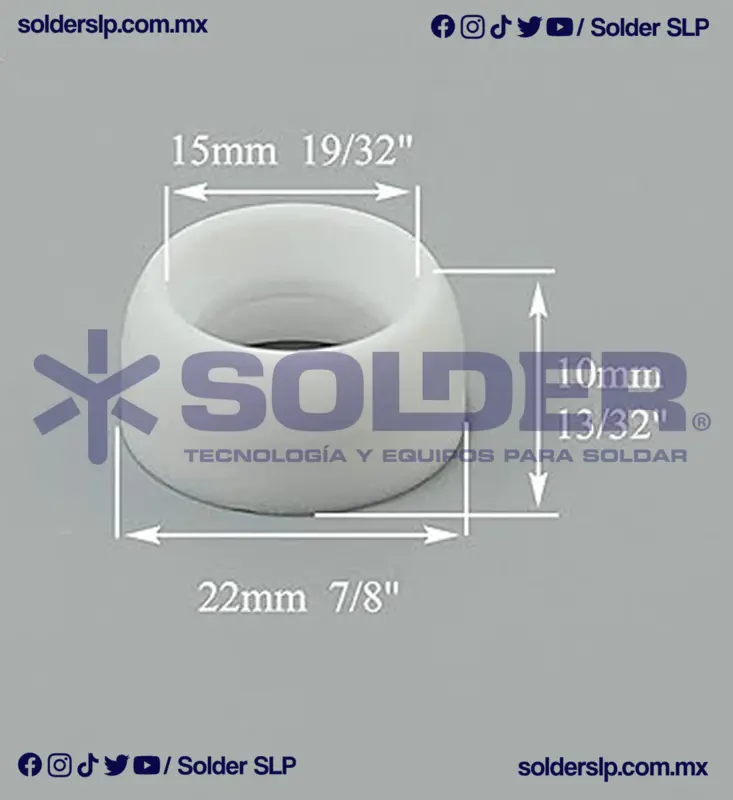 Aislante Para Boquilla Para 17/18/26 Cod. 18Cg - Imagen 2