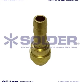 NIPLE PARA MANGUERA OXI-ACET 1/4 R-16 COD. 24-01