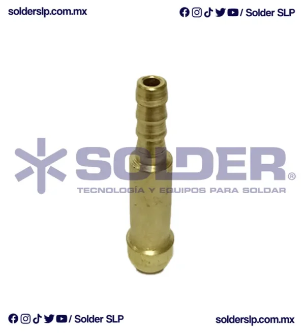 NIPLE PARA MANGUERA ARGON 1/4 GRUESO COD. 24-08