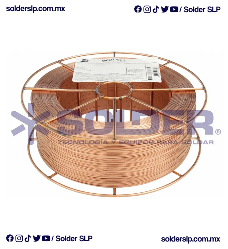 Microalambre Solido 70S6 .035 - Esab Caja/15 Kg Cod. 321M09540H