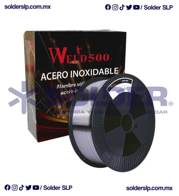 MICROALAMBRE DE INOXIDABLE SOLIDO 308LSI .035 C/15 KG SUPERON - Imagen 2