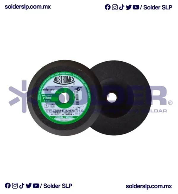 Copa Abrasiva 5"X2" Grano 1C80 Barreno 5/8"-11H Cod. Aus 1353