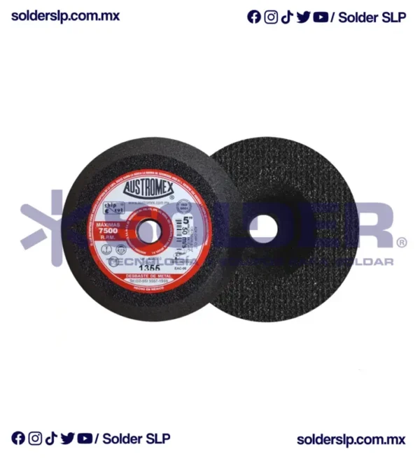 Copa Abrasiva 5"X2" 5/8"-11H Tipo 11 Chip-Cut Cod. Aus 1355