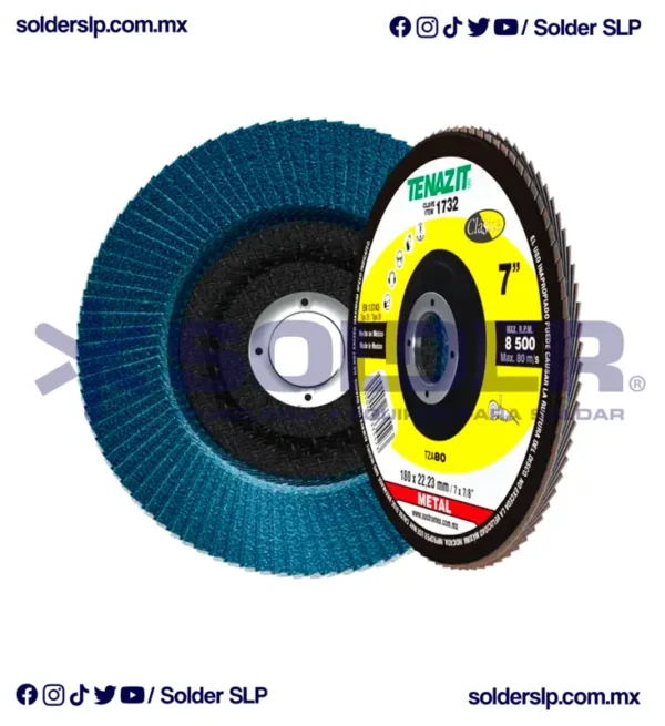 Disco Laminado 7 "X 7/8" Grano 80 Cod. Aus-1732