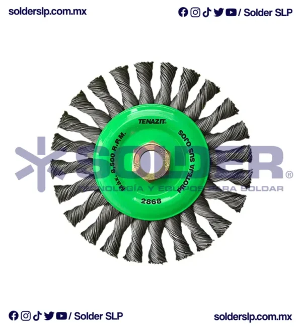 CEPILLO DE ALAMBRE CIRCULAR TRENZADO COD. AUS 2868