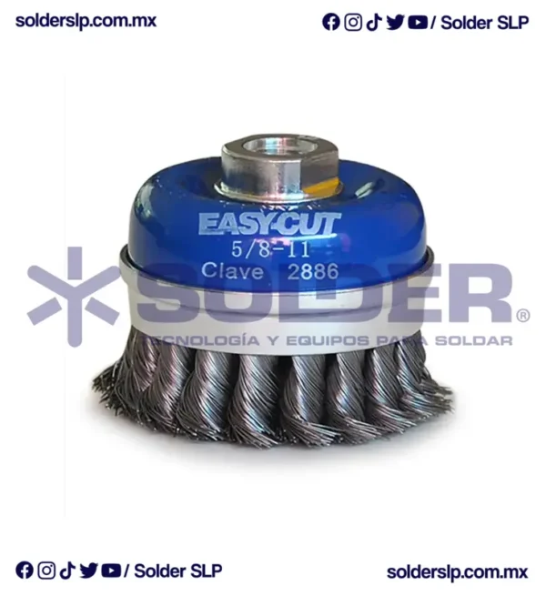 CEPILLO DE ALAMBRE ACERO AL CARBON 3"X0.014 COD. AUS 2886