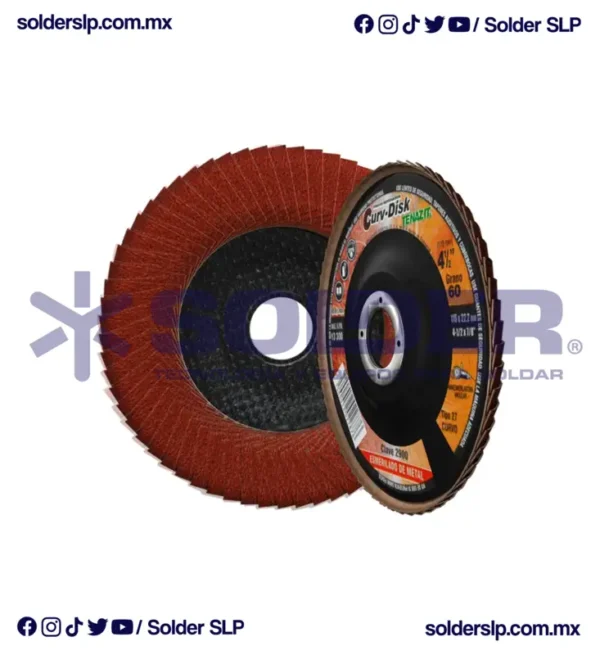 Disco Laminado 4-1/2" Grano 60 Curv-Disk Cod. Aus-2900