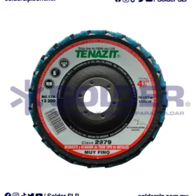 DISCO LAMINADO FIBRA CON LIJA 4-1/2" GRANO 120 COD. AUS-2979