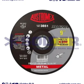 Disco De Corte 9" X1/8X7/8 Para Metal Cod. Aus-3851