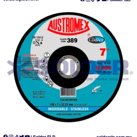 Disco De Desbaste 7" Inoxidable Pasta Gris Cod. Aus-389