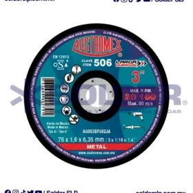 Disco De Corte 3" Larga Duracion Cod. Aus-506