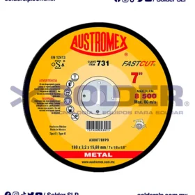 Disco De Corte 7" De Metal Sierra Circ Fastcut Cod. Aus 731