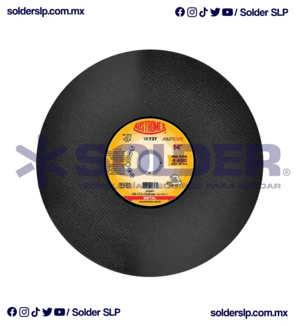 Disco De Corte 14" Para Metal Hueco Fastcut Cod. Aus-737