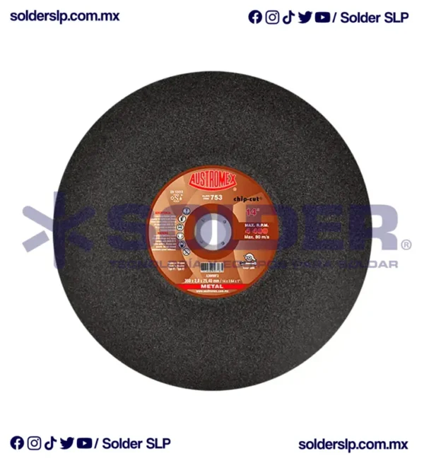 Disco De Corte 14" Para Inox Cod. Aus 753