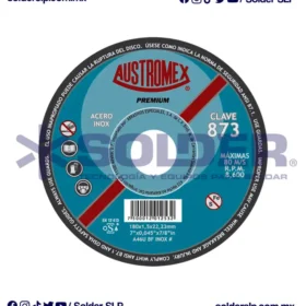 Disco De Corte 7" Para Inox Plano Premium Cod. Aus 873