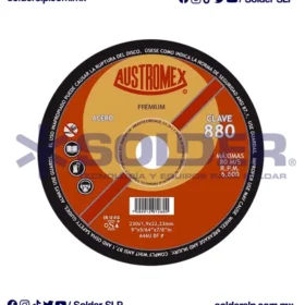Disco De Corte 9" X5/64 X 7/8 Premium Para Metal Cod. Aus-880