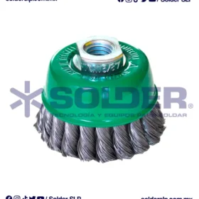 Cepillo De Alambre Trenzado Tipo Copa 3" X 0.014 Cod. Aus 965