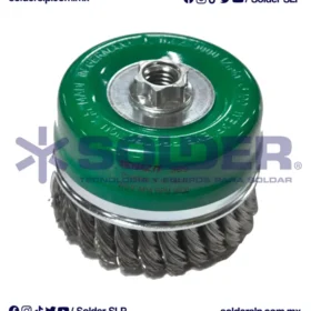 CEPILLO DE ALAMBRE ACERO INOXIDABLE 7/8" COD. AUS 969