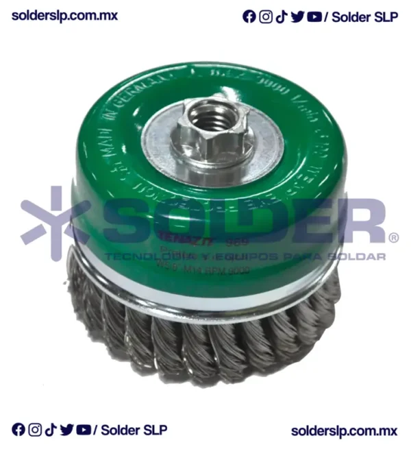 CEPILLO DE ALAMBRE ACERO INOXIDABLE 7/8" COD. AUS 969