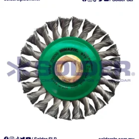 Cepillo De Alambre Trenzado Circular 4-1/2 " Cod. Aus 975