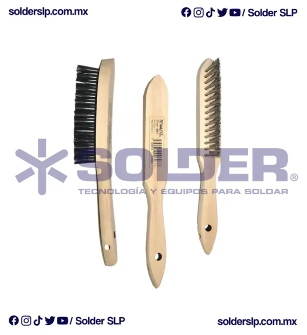CEPILLO DE ALAMBRE DE ACERO INOX FORMA "V" COD. AUS 991