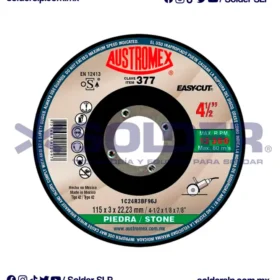 Disco De Corte 4-1/2" Para Piedra Cod. Aus 377