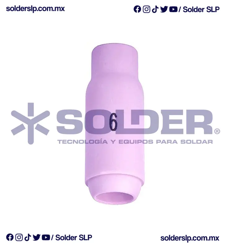 Boquilla De Alumina #6 3/8 Para Portamordaza Cod. Wld*Wt10N48