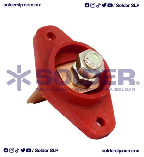 BORNE PARA MAQUINA MI 2-300-PLUS (ROJO) COD. BT05-04A