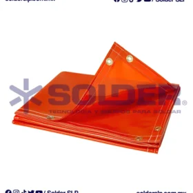 Cortina Naranja 1.82 X 1.82M 14Mil Cod. Wld*Sp-6636