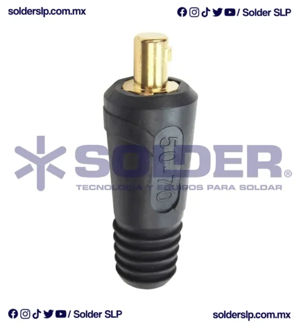 CONECTOR MACHO TIPO DINSE 50 A 70 MM COD. PEA*SK-70 - Imagen 2