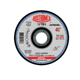 Disco De Corte De Metal 4 1/2 "X3/64X7/8 Cod. Aus 701