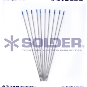 Electrodo De Tungsteno 3/32 2% Lanthano Punta Azul