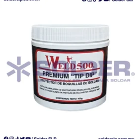 GEL ANTISALPICADURAS (PROTECTOR DE BOQUILLAS) 400 G//16 OZ WELD 500 COD. WLD*Q0-108-16