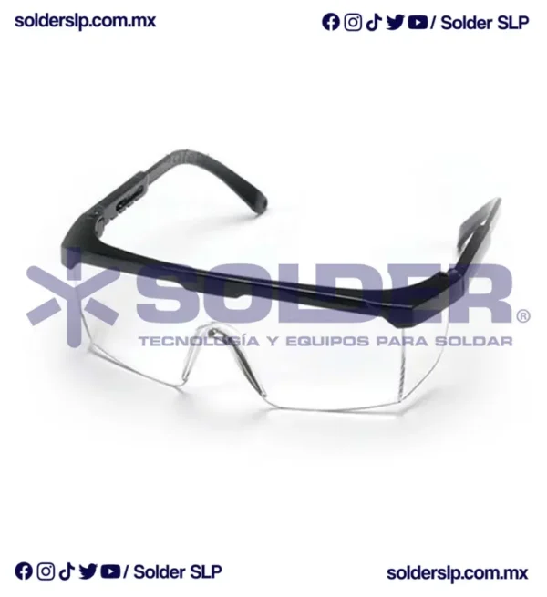 Lente De Seguridad Cuadrado Claro Ss111 Dermacare O Vizzion - Imagen 2