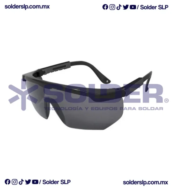 Lente De Seguridad Cuadrado Oscuro Ss112 Dermacare O Vizzion