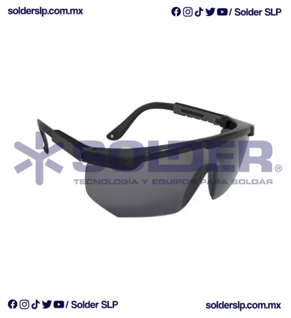 Lente De Seguridad Cuadrado Oscuro Ss112 Dermacare O Vizzion - Imagen 2