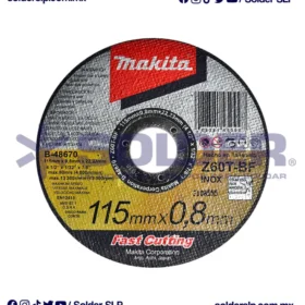 Disco De Corte 4 1/2" Makita De Inoxidable Plano Cod. B-48670