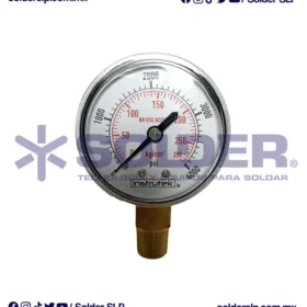 MANOMETRO ALTA PRESION 0-280KG ALTA/OXIGENO COD. 51.600N.4000
